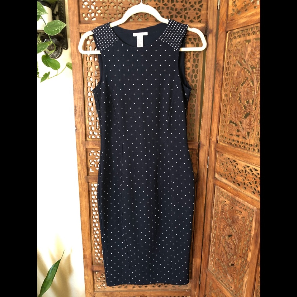 Navy Stretch Knit Dress